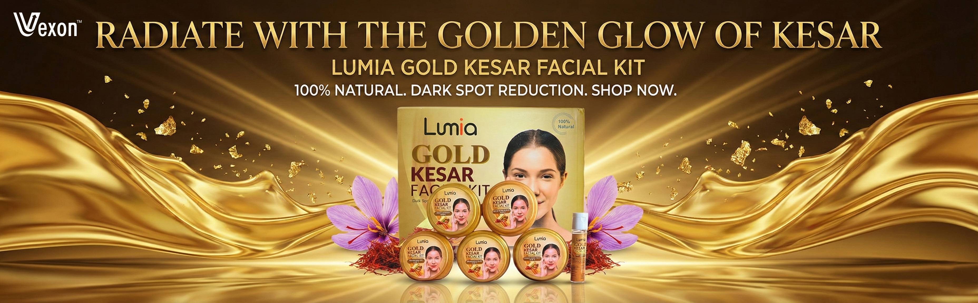 gold kesar facial kit
