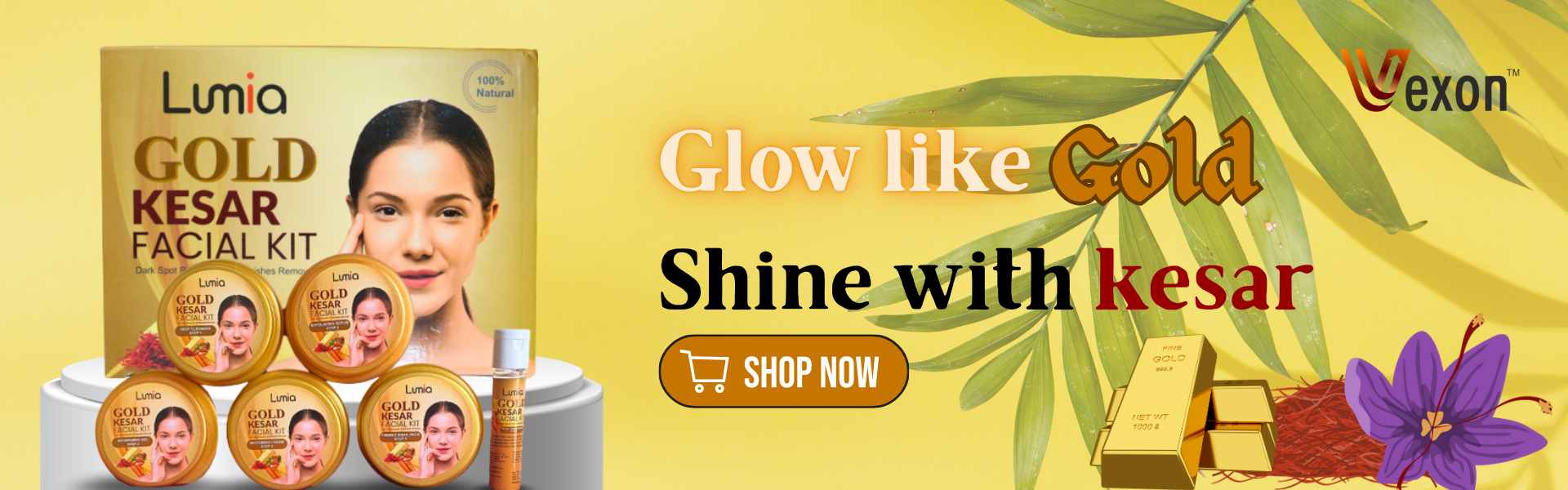 gold kesar facial kit